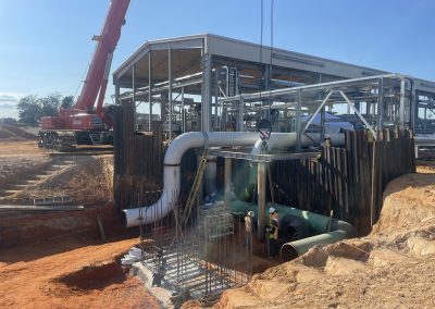 Anchor Flange Foundation & Main Gas Header Excavation